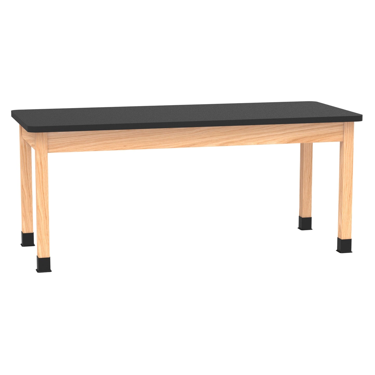 Fuerza School Classroom Science Lab Table 72" W x 30" D Oak Legs Plywood Apron (FZA-SCITBL7230) - SchoolOutlet