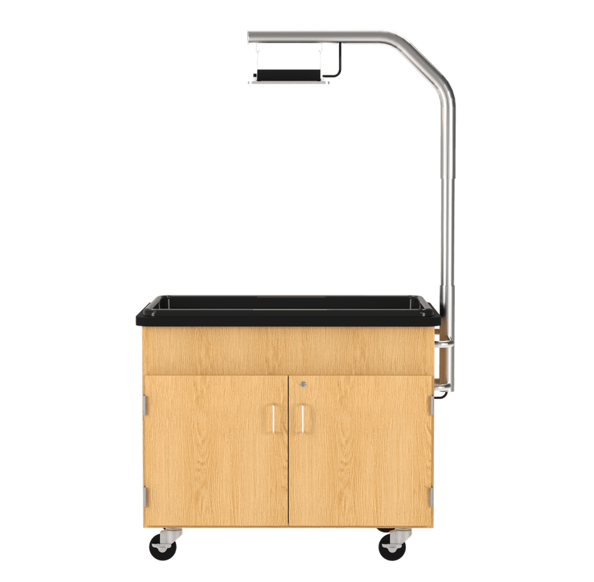 Diversified Woodcrafts Hydroponics Growing System Center - 46" x 29.5" x 76" - High - Performance LED Lighting (DIV - HGCXX) - SchoolOutlet
