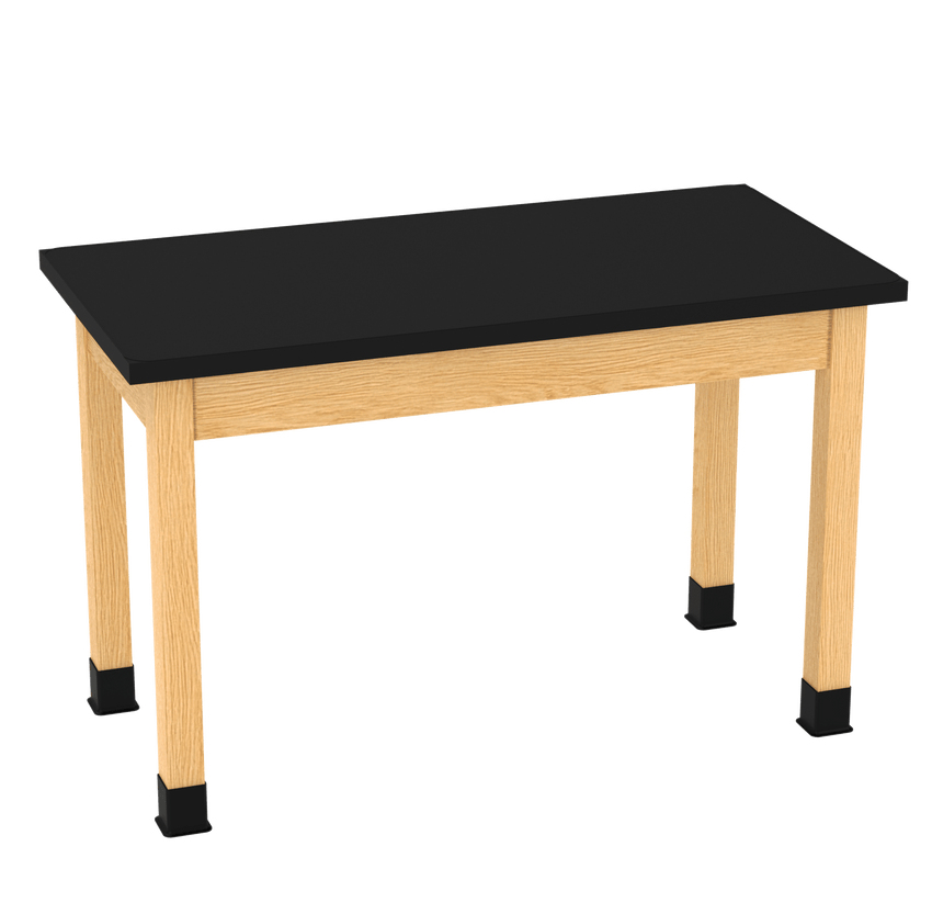 Diversified Woodcrafts Plain Apron Table High - Resistance Solid Wood Laboratory Desk 48"W x 24"L x 30"H (DIV - P710482430 - LAB) - SchoolOutlet