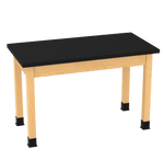 Diversified Woodcrafts Plain Apron Table High - Resistance Solid Wood Laboratory Desk 48