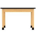 Diversified Woodcrafts Plain Apron Table High - Resistance Solid Wood Laboratory Desk 48