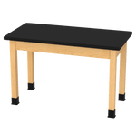 Diversified Woodcrafts Plain Apron Table High - Resistance Solid Wood Laboratory Desk 48
