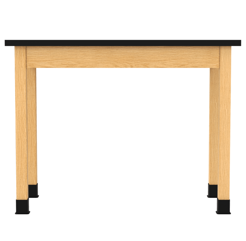 Diversified Woodcrafts Plain Apron Table High - Resistance Solid Wood Laboratory Desk 48"W x 24"L x 36.25"H (DIV - P710482436 - LAB) - SchoolOutlet