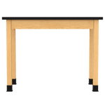 Diversified Woodcrafts Plain Apron Table High - Resistance Solid Wood Laboratory Desk 48