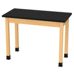 Diversified Woodcrafts Plain Apron Table High - Resistance Solid Wood Laboratory Desk 48