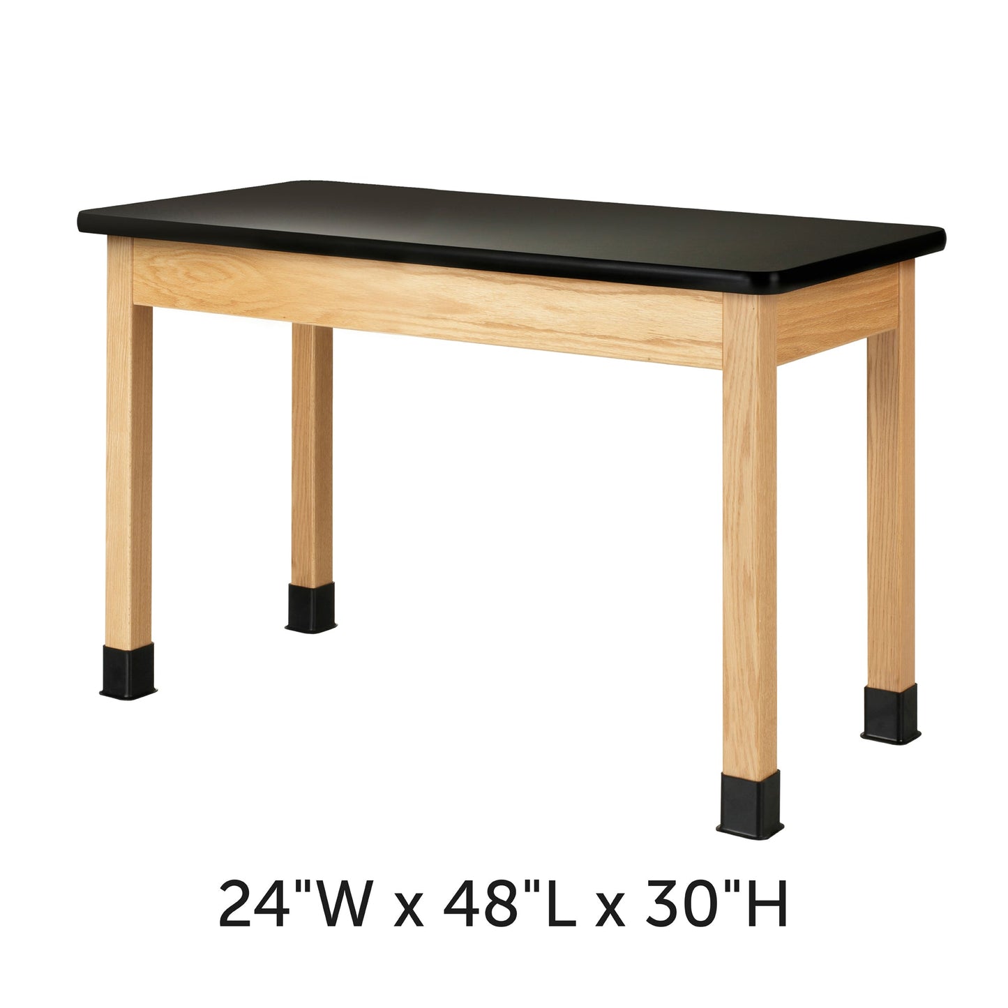 Diversified Woodcrafts Science Table - Plain Apron - 48" W x 24" D - Solid Wood Frame and Adjustable Glides - SchoolOutlet