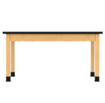 Diversified Woodcrafts Plain Apron Table High - Resistance Solid Wood Laboratory Desk 60
