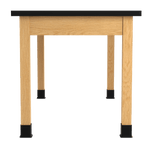 Diversified Woodcrafts Plain Apron Table High - Resistance Solid Wood Laboratory Desk 60