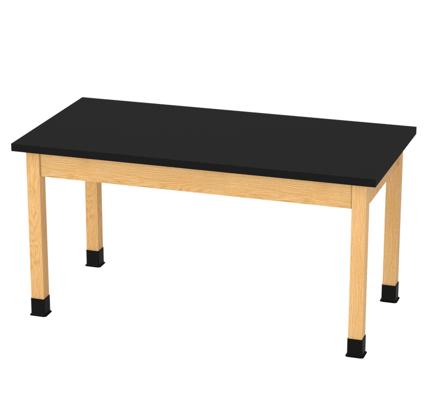 Diversified Woodcrafts Plain Apron Table High - Resistance Solid Wood Laboratory Desk 60"W x 30"L x 30"H (DIV - P714603030 - LAB) - SchoolOutlet