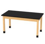 Diversified Woodcrafts Plain Apron Table High - Resistance Solid Wood Laboratory Desk 60