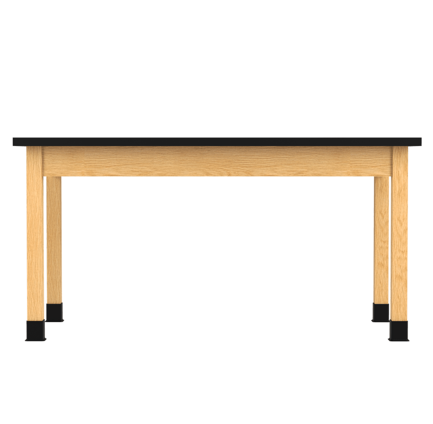 Diversified Woodcrafts Plain Apron Table High - Resistance Solid Wood Laboratory Desk 60"W x 30"L x 30"H (DIV - P714603030 - LAB) - SchoolOutlet