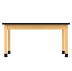 Diversified Woodcrafts Plain Apron Table High - Resistance Solid Wood Laboratory Desk 60