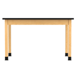 Diversified Woodcrafts Plain Apron Table High - Resistance Solid Wood Laboratory Desk 60