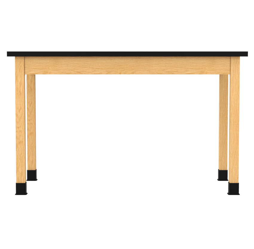 Diversified Woodcrafts Plain Apron Table High - Resistance Solid Wood Laboratory Desk 60"W x 30"L x 36.25"H (DIV - P714603036 - LAB) - SchoolOutlet