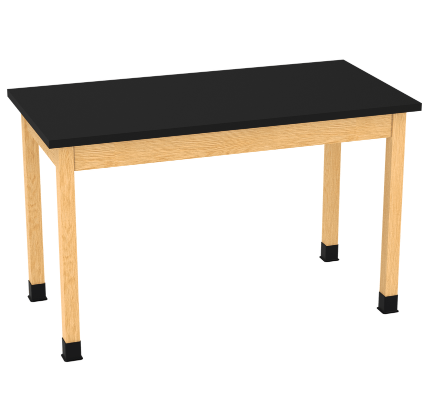 Diversified Woodcrafts Plain Apron Table High - Resistance Solid Wood Laboratory Desk 60"W x 30"L x 36.25"H (DIV - P714603036 - LAB) - SchoolOutlet