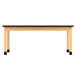 Diversified Woodcrafts Plain Apron Table High - Resistance Solid Wood Laboratory Desk 72
