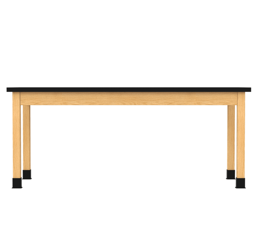 Diversified Woodcrafts Plain Apron Table High - Resistance Solid Wood Laboratory Desk 72"W x 30"L x 30"H (DIV - P7307230 - LAB) - SchoolOutlet