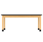 Diversified Woodcrafts Plain Apron Table High - Resistance Solid Wood Laboratory Desk 72