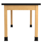 Diversified Woodcrafts Plain Apron Table High - Resistance Solid Wood Laboratory Desk 72