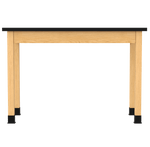 Diversified Woodcrafts Plain Apron Table Heavy - Duty Solid Hardwood Laboratory Station 54