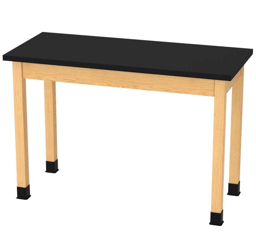 Diversified Woodcrafts Plain Apron Table Heavy - Duty Solid Hardwood Laboratory Station 54"W x 24"L x 36.25"H (DIV - P720542436 - LAB) - SchoolOutlet
