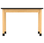 Diversified Woodcrafts Plain Apron Table Heavy - Duty Solid Hardwood Laboratory Station 54