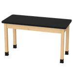 Diversified Woodcrafts Plain Apron Table Heavy - Duty Solid Hardwood Laboratory Station 54