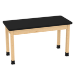 Diversified Woodcrafts Plain Apron Table Heavy - Duty Solid Hardwood Laboratory Station 54