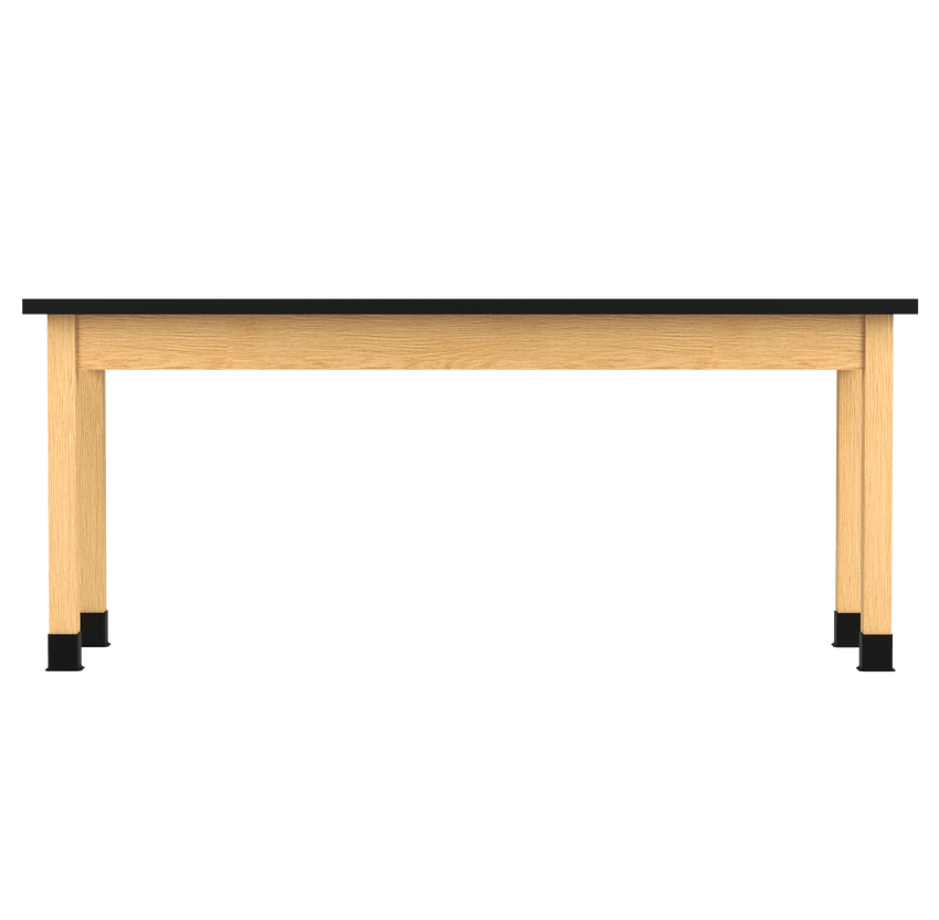 Diversified Woodcrafts Plain Apron Table High - Resistance Solid Wood Laboratory Desk 72"W x 24"L x 30"H (DIV - P7602436 - LAB) - SchoolOutlet