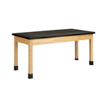 Diversified Woodcrafts Plain Apron Table High-Resistance Solid Wood Laboratory Desk 72