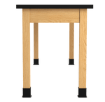 Diversified Woodcrafts Plain Apron Table High - Resistance Solid Wood Laboratory Desk 72