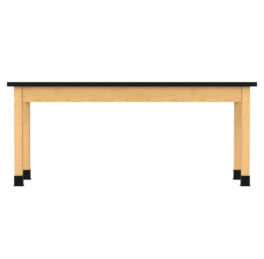 Diversified Woodcrafts Plain Apron Table High - Resistance Solid Wood Laboratory Desk 72"W x 24"L x 30"H (DIV - P7602436 - LAB) - SchoolOutlet