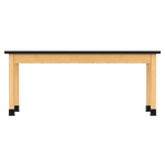 Diversified Woodcrafts Plain Apron Table High - Resistance Solid Wood Laboratory Desk 72