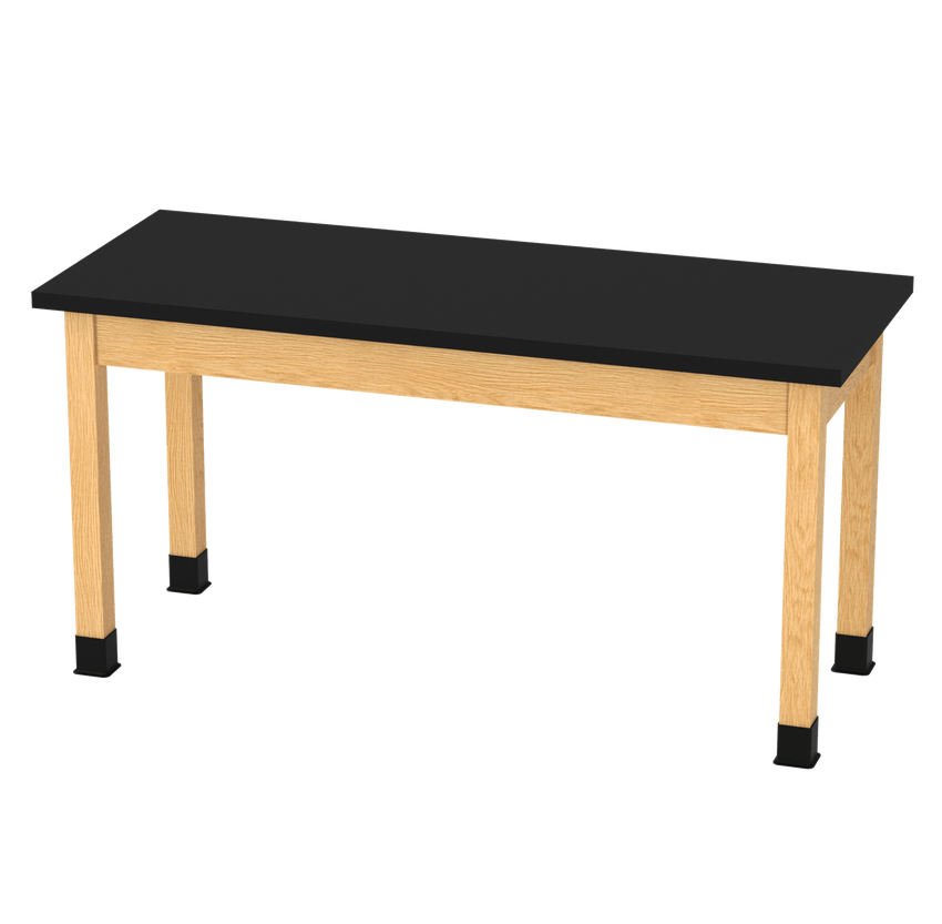 Diversified Woodcrafts Plain Apron Table High - Resistance Solid Wood Laboratory Desk 60"W x 24"L x 30"H (DIV - P7602430 - LAB) - SchoolOutlet