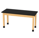 Diversified Woodcrafts Plain Apron Table High - Resistance Solid Wood Laboratory Desk 60