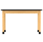 Diversified Woodcrafts Plain Apron Table High - Resistance Solid Wood Laboratory Desk 60