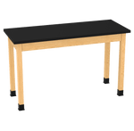 Diversified Woodcrafts Plain Apron Table High - Resistance Solid Wood Laboratory Desk 60