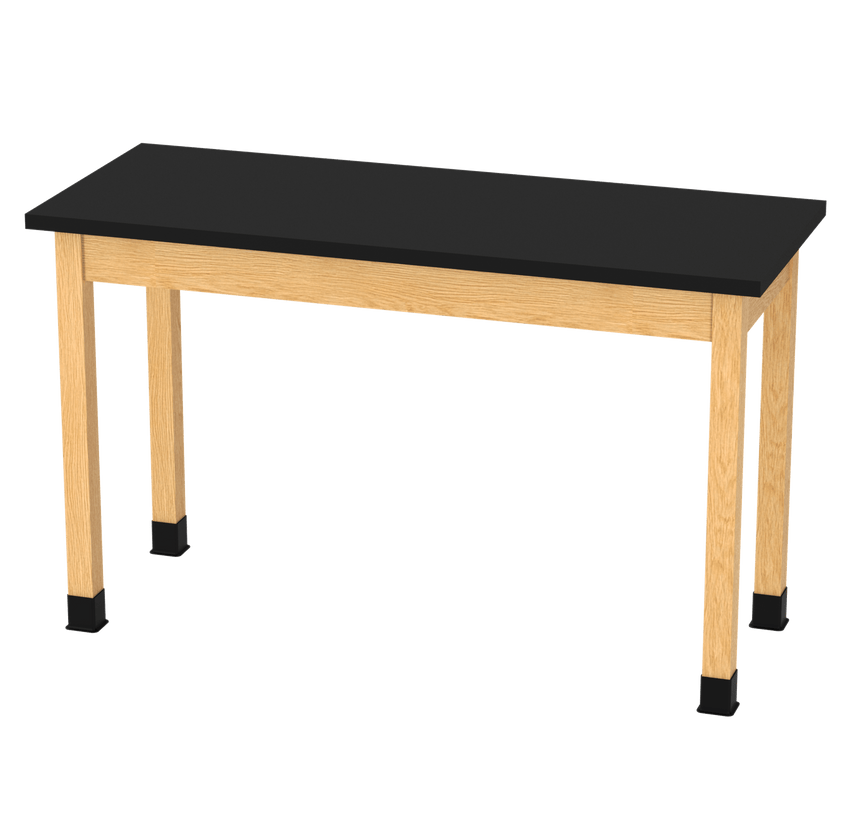 Diversified Woodcrafts Plain Apron Table High - Resistance Solid Wood Laboratory Desk 60"W x 24"L x 36.25"H (DIV - P7602436 - LAB) - SchoolOutlet