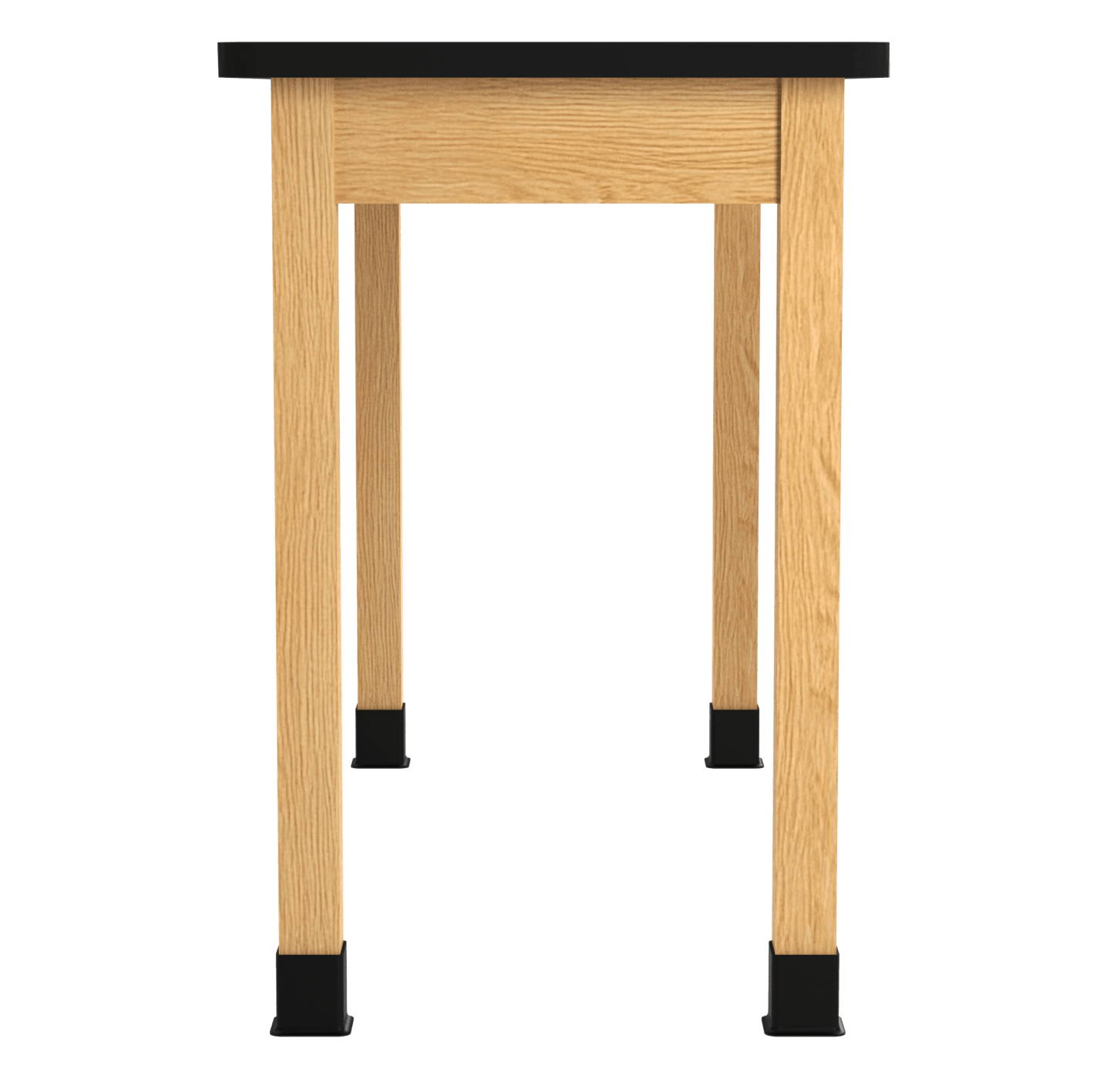 Diversified Woodcrafts Plain Apron Table High - Resistance Solid Wood Laboratory Desk 24"W x 60"L x 36.25"H (DIV - P760LBBK36N) - SchoolOutlet