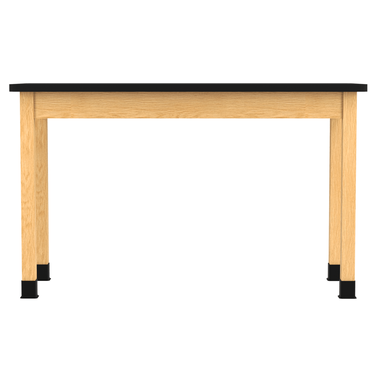 Diversified Woodcrafts Plain Apron Table High - Resistance Solid Wood Laboratory Desk 24"W x 60"L x 36.25"H (DIV - P760LBBK36N) - SchoolOutlet