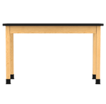 Diversified Woodcrafts Plain Apron Table High - Resistance Solid Wood Laboratory Desk 24
