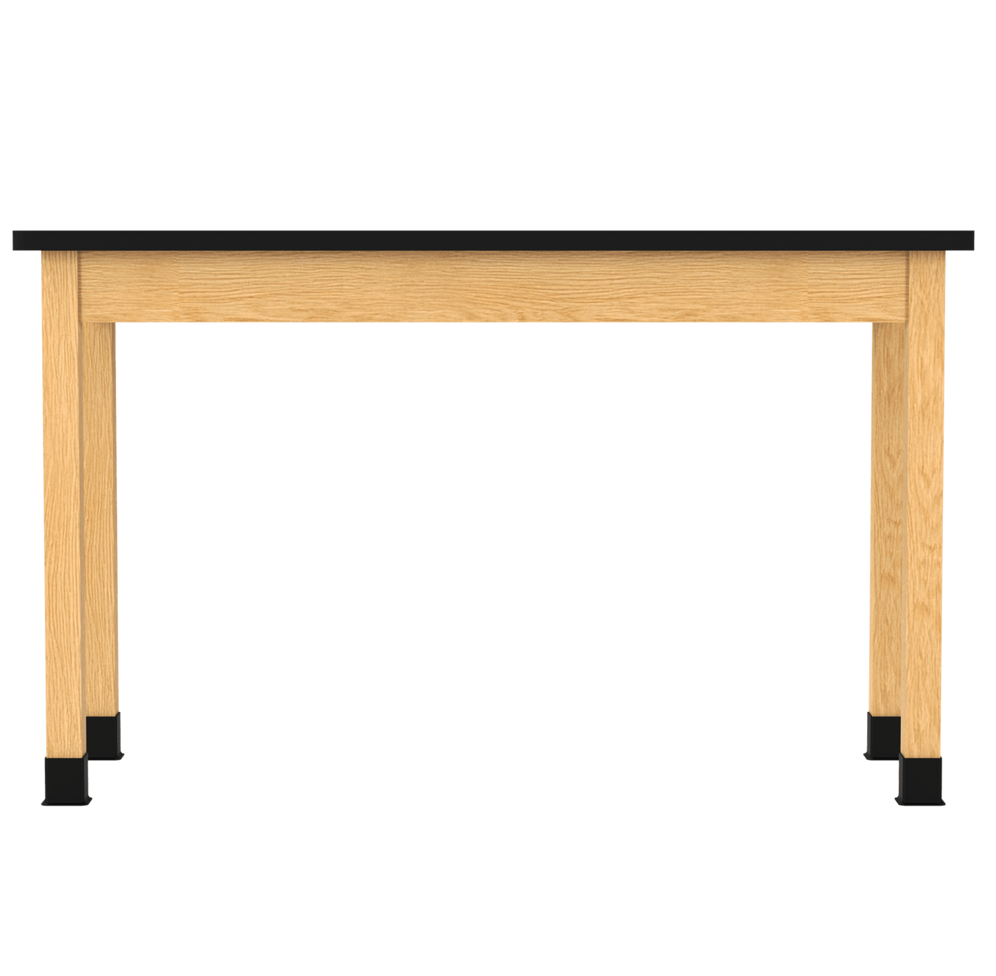 Diversified Woodcrafts Plain Apron Table High - Resistance Solid Wood Laboratory Desk 24"W x 60"L x 36.25"H (DIV - P760LBBK36N) - SchoolOutlet