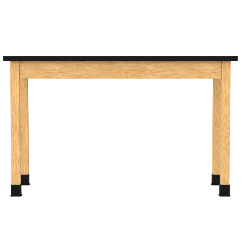 Diversified Woodcrafts Plain Apron Table High - Resistance Solid Wood Laboratory Desk 24"W x 60"L x 36.25"H (DIV - P760LBBK36N) - SchoolOutlet