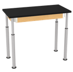 Diversified Woodcrafts Hybrid Table ADA Compliant ChemGuard Adjustable Lab Station 48