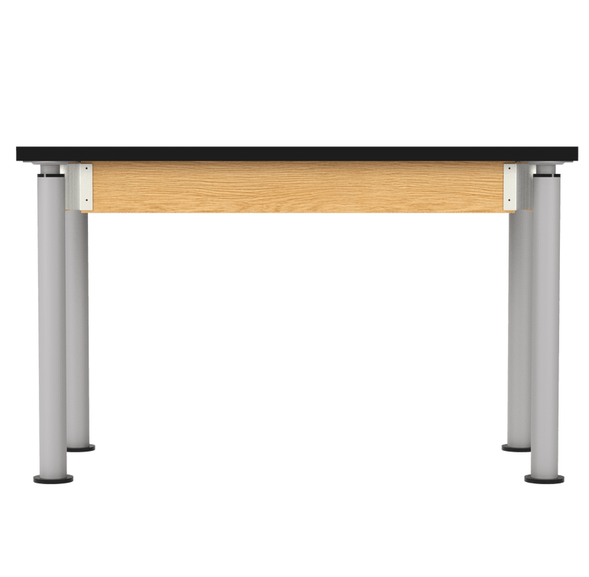 Diversified Woodcrafts Hybrid Table ADA Compliant ChemGuard Adjustable Lab Station 48"W x 24"L x 27" - 39"H (DIV - P8102BK) - SchoolOutlet