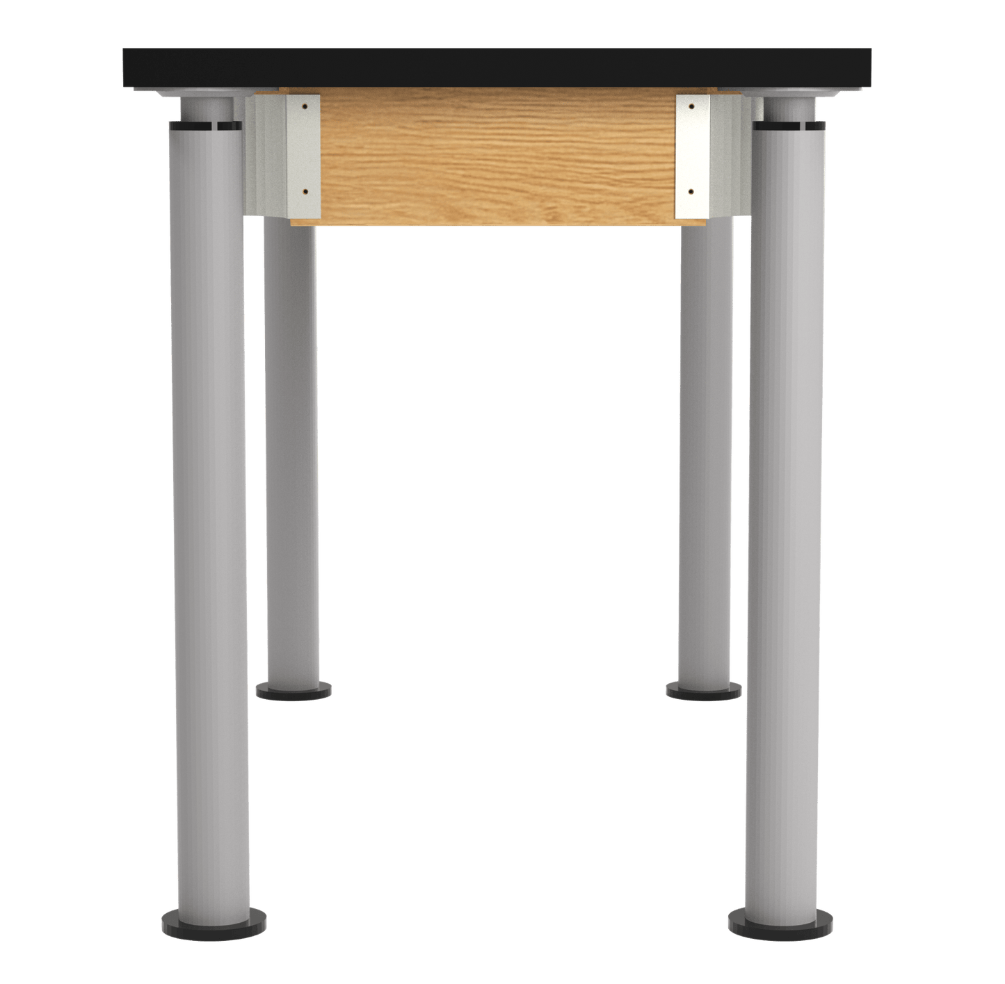 Diversified Woodcrafts Hybrid Table ADA Compliant ChemGuard Adjustable Lab Station 48"W x 24"L x 27" - 39"H (DIV - P8102BK) - SchoolOutlet