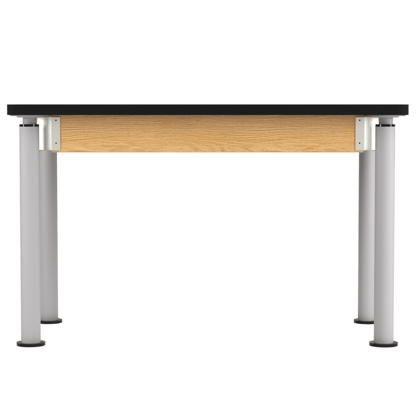 Diversified Woodcrafts Uplift Hybrid Table ADA Compliant Black Laminate Adjustable Science Desk 48"W x 24"L x 27" - 39"H (DIV - P810LBBK) - SchoolOutlet
