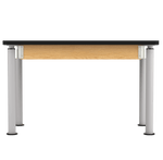 Diversified Woodcrafts Uplift Hybrid Table ADA Compliant Black Laminate Adjustable Science Desk 48