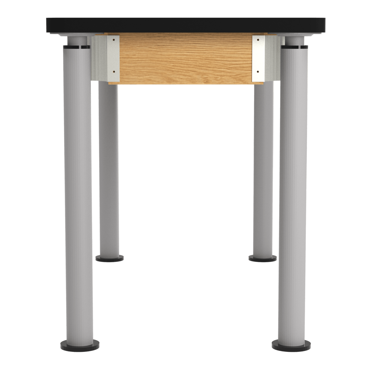 Diversified Woodcrafts Uplift Hybrid Table ADA Compliant Black Laminate Adjustable Science Desk 48"W x 24"L x 27" - 39"H (DIV - P810LBBK) - SchoolOutlet