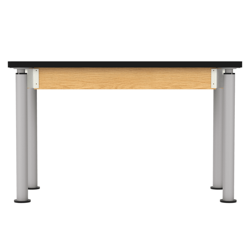 Diversified Woodcrafts Uplift Hybrid Table ADA Compliant Black Laminate Adjustable Science Desk 48"W x 24"L x 27" - 39"H (DIV - P810LBBK) - SchoolOutlet